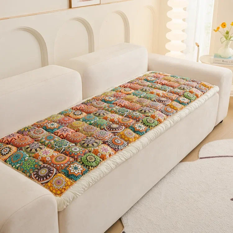 Bohemian Style Cushion Cotton Couch Pad