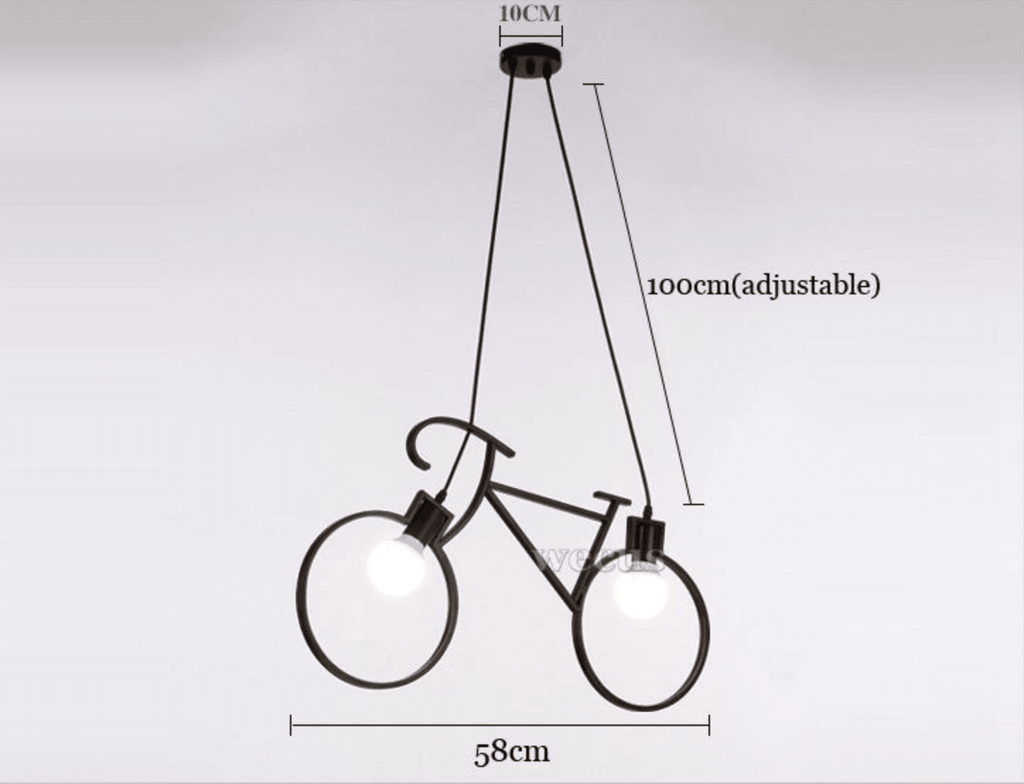 Modern Bicycle Nordic Style Droplight Chandelier Lamp