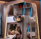 Space Capsule Futuristic Kids Creative Bunk Bed