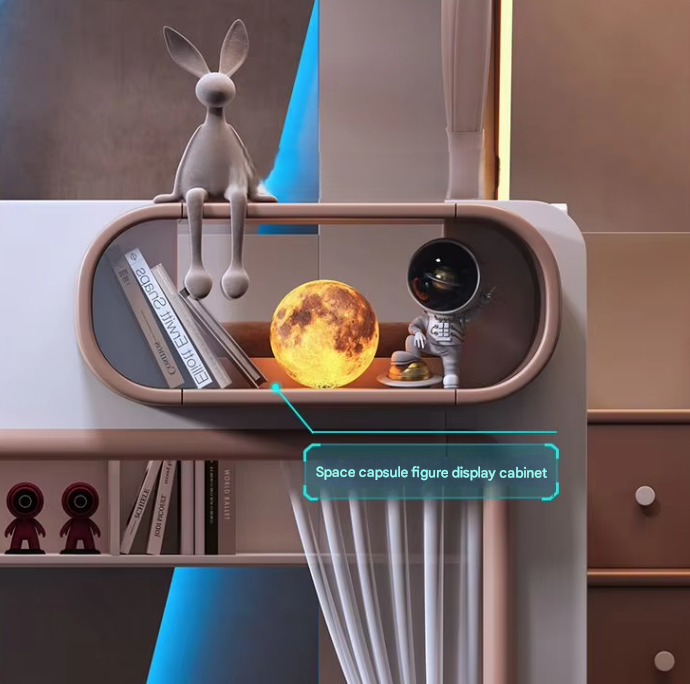 Space Capsule Futuristic Kids Creative Bunk Bed