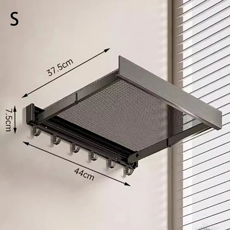 Ultra Suction Expandable Towel Storage Organizer Rack