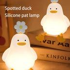 Cute Flower Duck Phone Holder Night Lamp