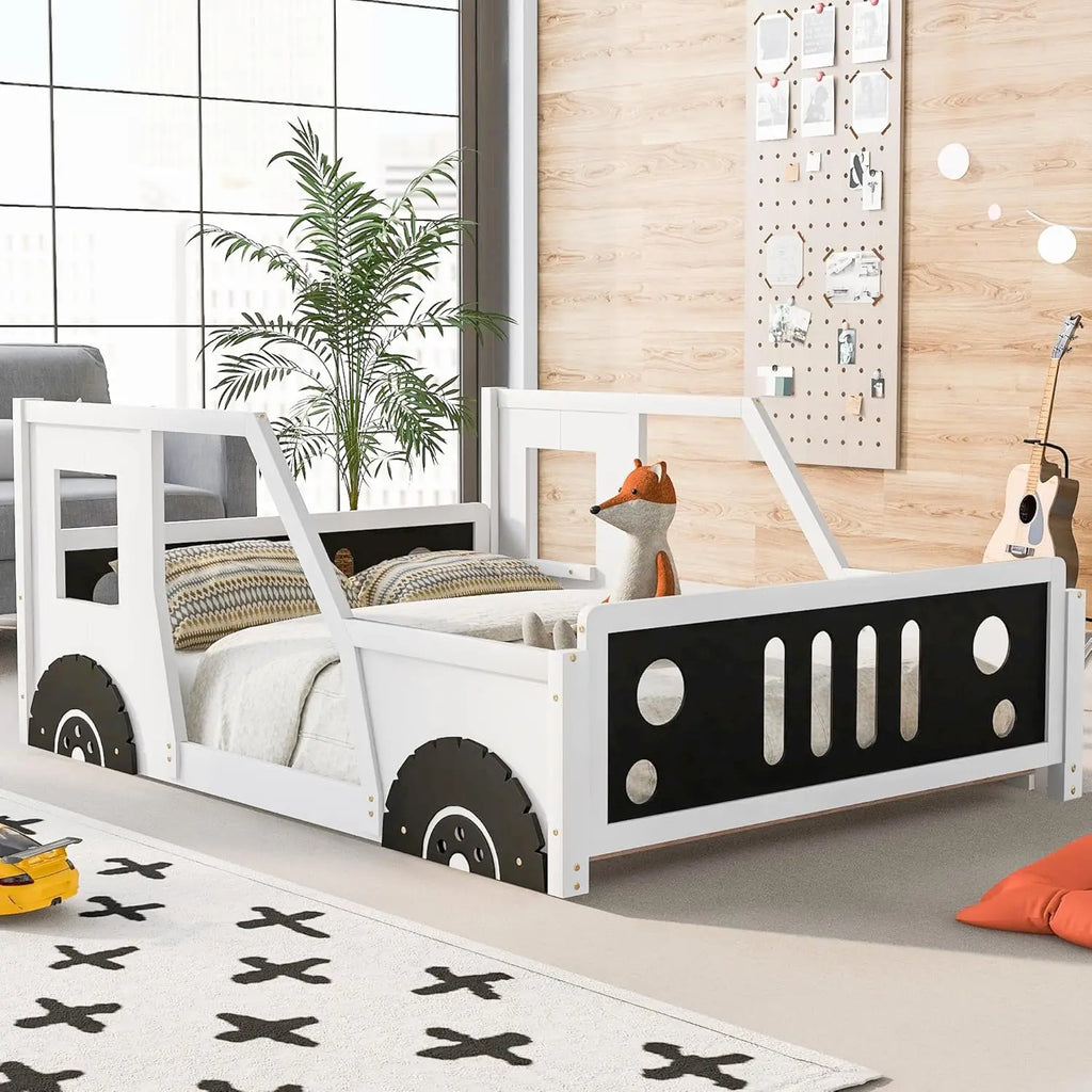 Adventure Racer Full-Size Wooden Car Bed
