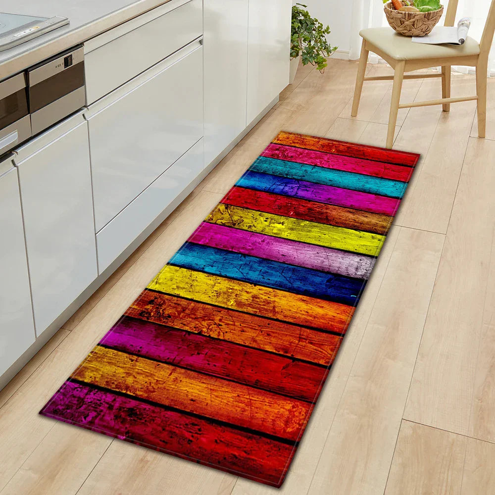 Vintage Wood Look Non-slip Cute Rugs