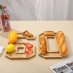 Wooden Numbers Serving Tray