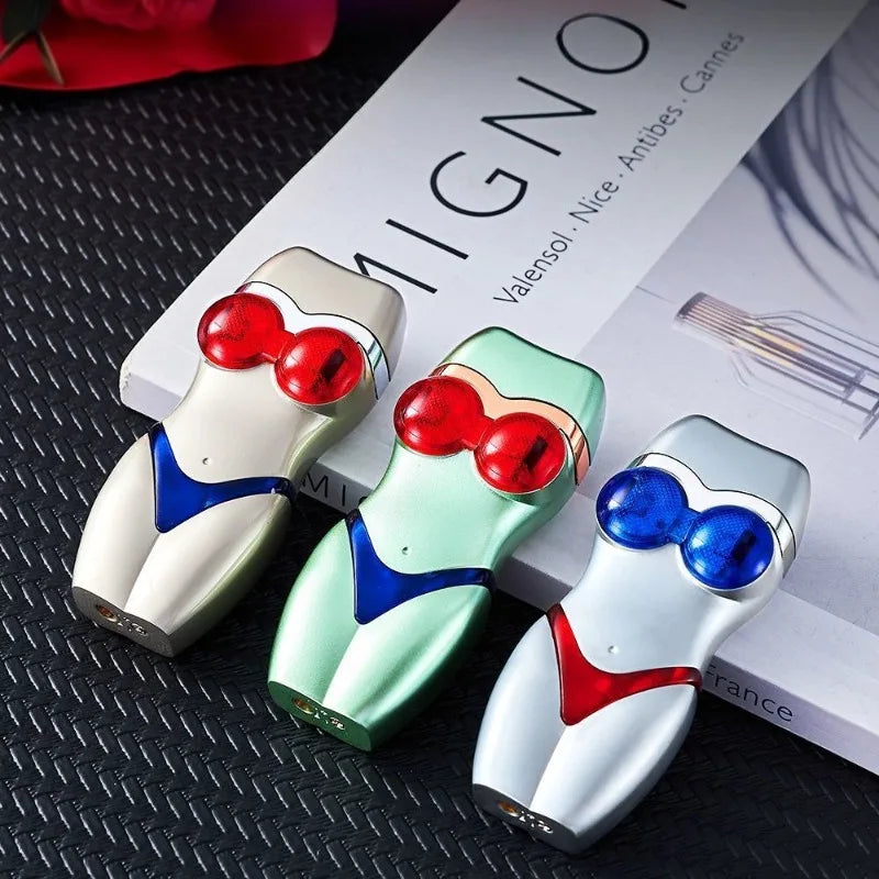 Glowing Bikini Windproof Jet Torch Lighter