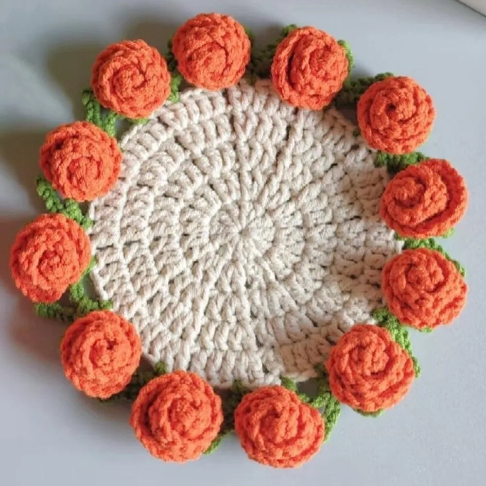 Handcrafted Convertible Yarn Rose Bouquet
