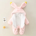 Winter Bunny Cozy Warm Baby Jumpsuit