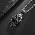 Gothic Skull Octopus Tentacle Necklace
