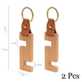 Portable Keychain Wood Phone Stand