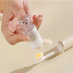 2in1 Cute Bear Travel Kids Toothbrush Set