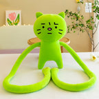 Green Cat Plush Toy Pillow