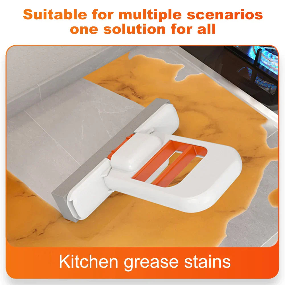Scratch-Safe Compact Dual Texture Sponge Mop