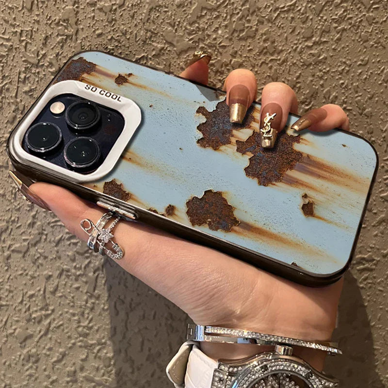 Industrial Rust Finish Shockproof iPhone Case