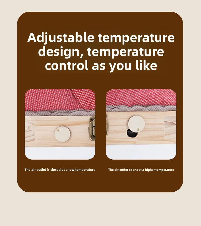 Natural Wood Herbal Heat Circulation Therapy Boots
