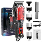 Professional Transparent LCD Hair Trimmer
