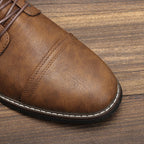 Timeless Vintage Leather Lace-Up Everyday Casual Boots