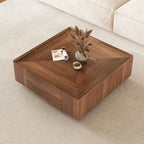 Hidden Drawers Elegant Italian Style Coffee Table