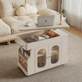 Vintage Style Lift-Top Hidden Storage Coffee Work Table