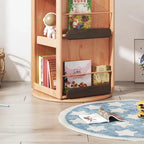 Cosmic Robot Wooden Kids Rotating Bookshelf