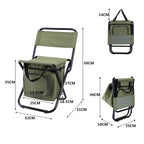 Built-in Cooling Bag Portable Folding Outdoor Stool
