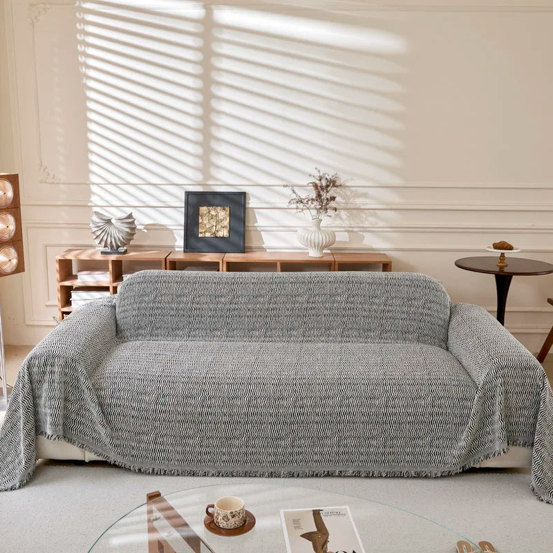 Geometric Lines Sofa Throw Cover Blanket