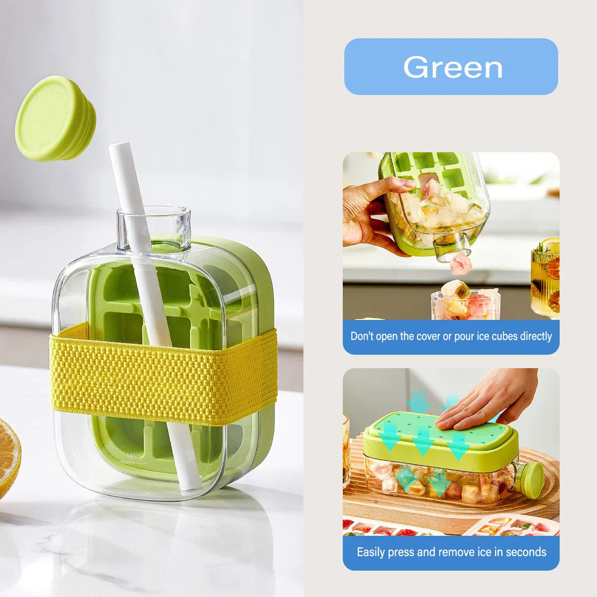 One Touch Ice Maker Beverage Bottle