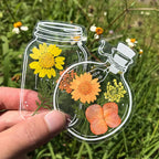 DIY Transparent Natural Floral Bookmarks