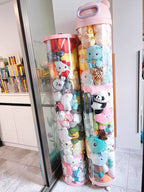 Vertical Transparent Space-Saving Toy Organizer Storage Tower