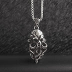 Gothic Skull Octopus Tentacle Necklace