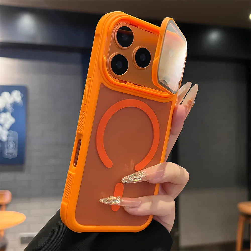 Full Lens Protection Flip Stand Magnetic iPhone Case