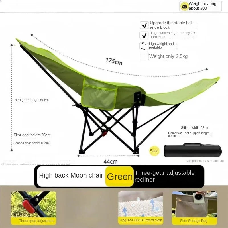Relax Everywhere Reclining Outdoor Lounge Camping Chair