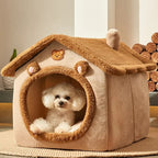 Foldable Fluffy Comfy Pet House