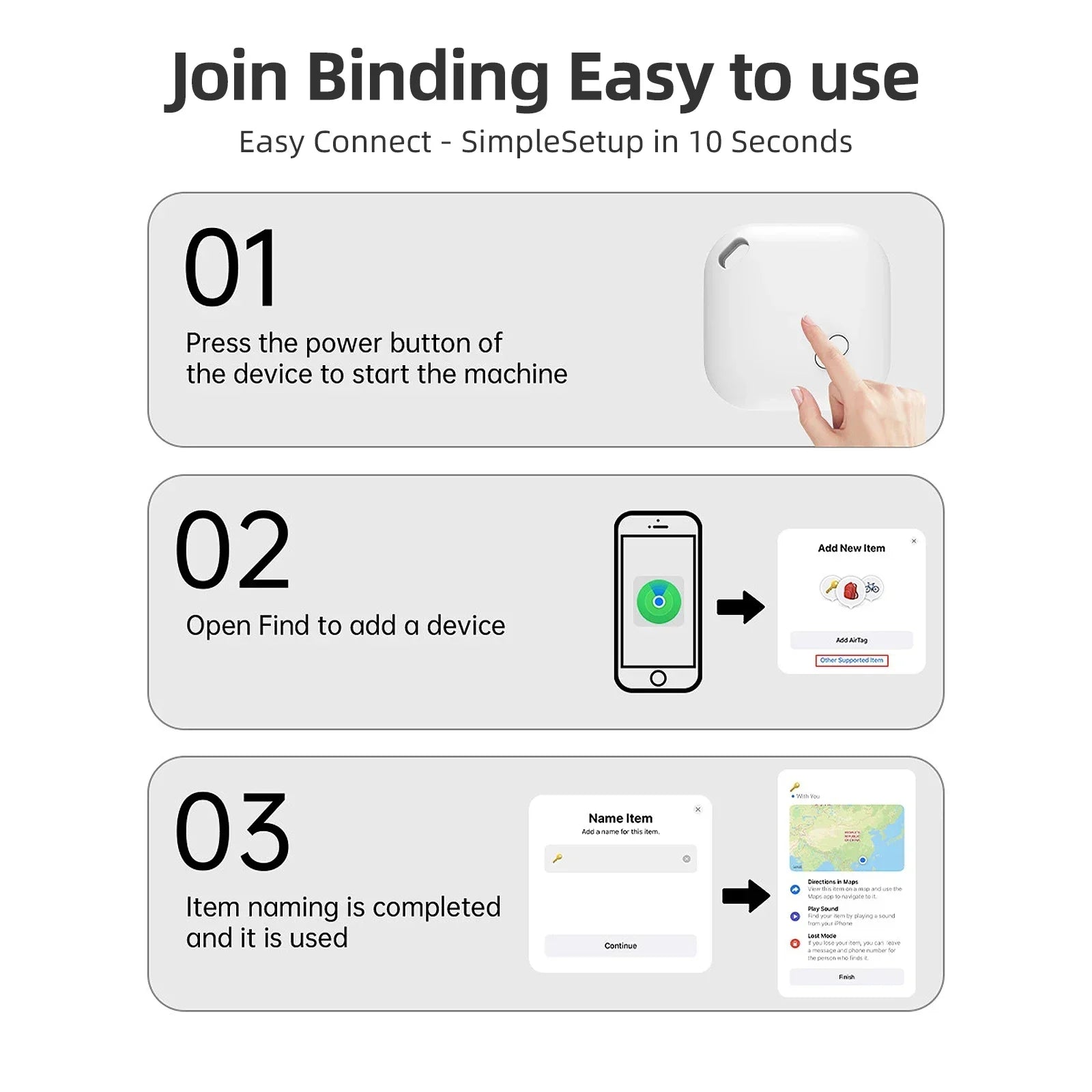 Secure Tag Mini GPS Anti Lost Bluetooth Tracker