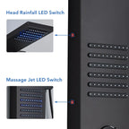 Rainfall Multi-Jet Panel Adjustable Pressure Shower Set