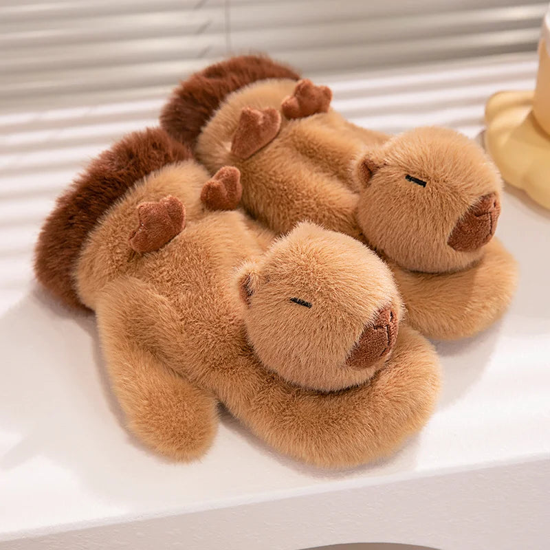 Cute Plush Cartoon Animals Soft Warm Gloves
