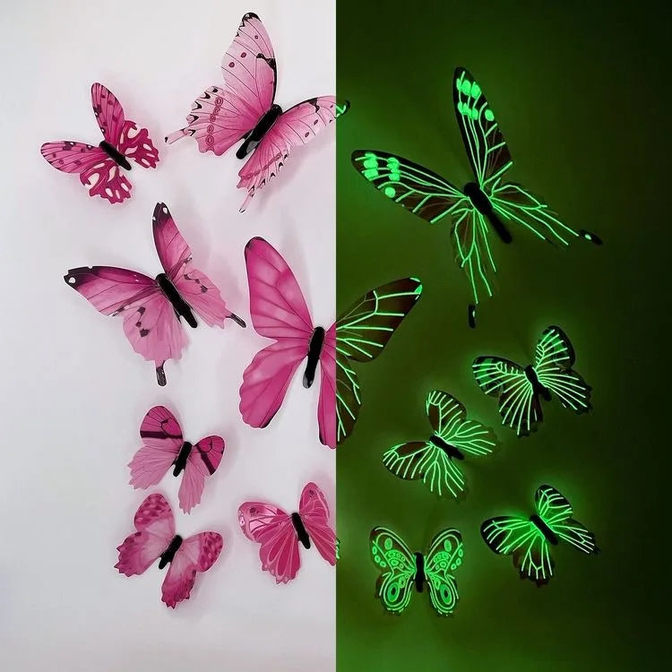 3D Wall Art Magical Luminous Butterfly
