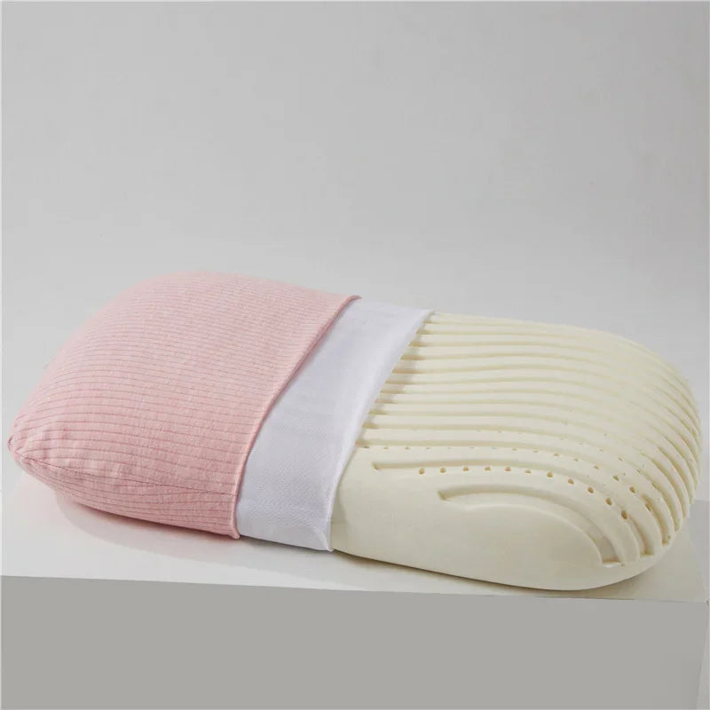 Therapeutic Cotton Cover Natural Latex Pillow
