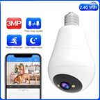 Fisheye Mini WiFi Bulb Security Camera