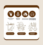 Natural Wood Herbal Heat Circulation Therapy Boots