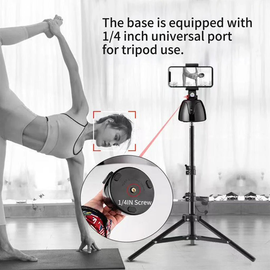 360 Auto Face Tracking Rotating Wireless Bluetooth Phone Holder