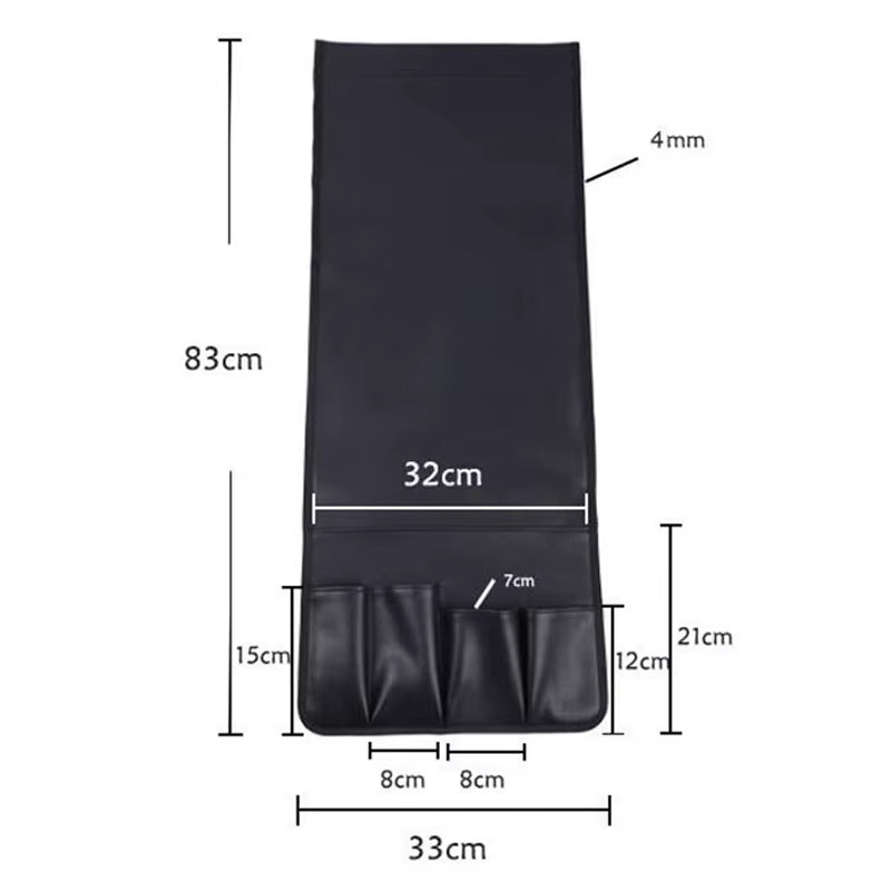 Non-slip 5 Pockets Leather Arm Rest Chair Organizer