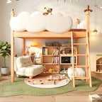 Cloud Castle Slide & Sleep Playhouse Kids Bed