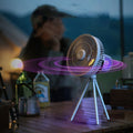 Portable Outdoor Mood Light Rechargeable Fan