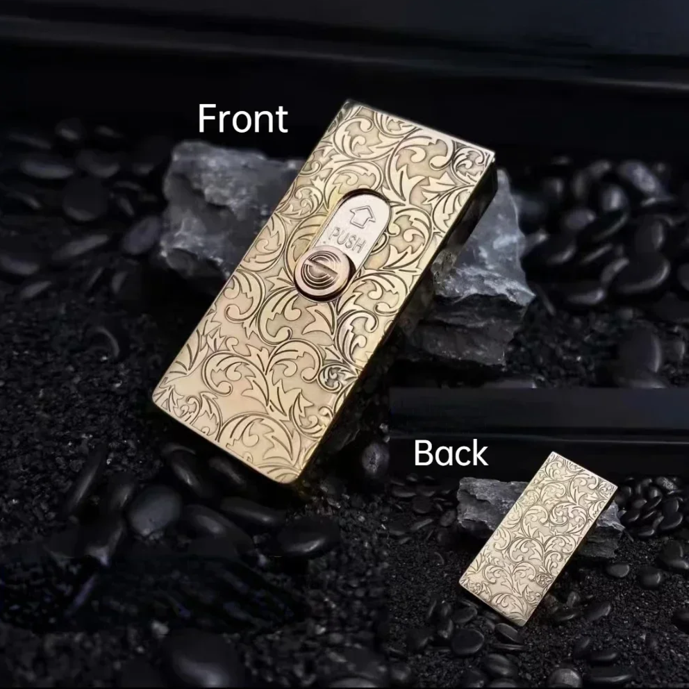 Retro Upward Slide Flame Gasoline Lighter