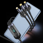 3in1 Digital Display Quick Charging Universal Charging Cable