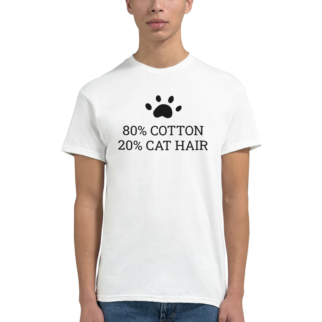 80% Cotton 20% Cat Hair Creative T-Shirt