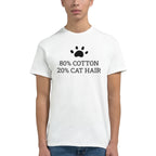 80% Cotton 20% Cat Hair Creative T-Shirt