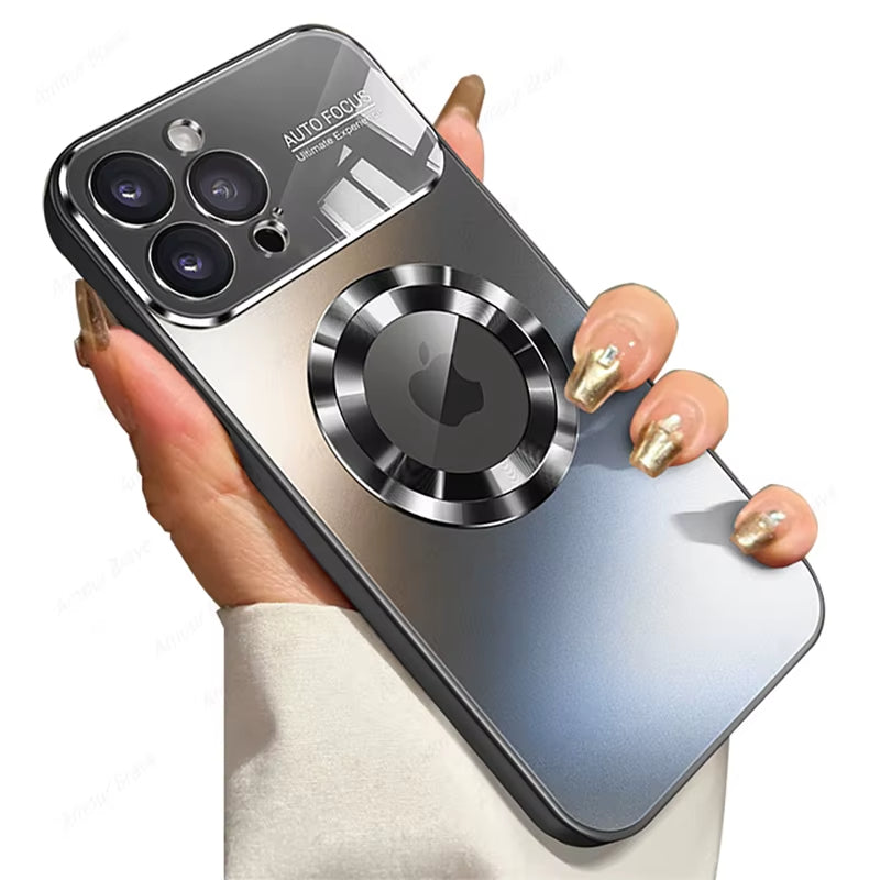 Magnetic Power Safety Metal Phone Case