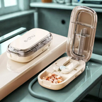 Pocket Size Dustproof Pill Cutter Organizer